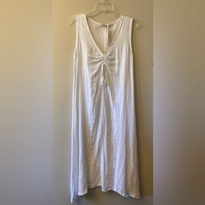 Francesca Bettini white sleeveless linen dress 🆕